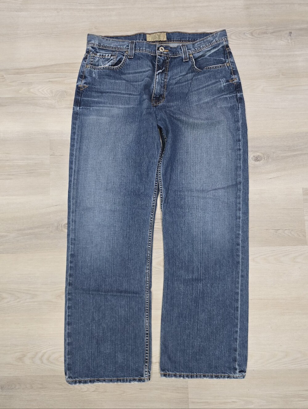 BKE Seth Men's Light Blue Straight-Leg Jeans Size 36 X 32